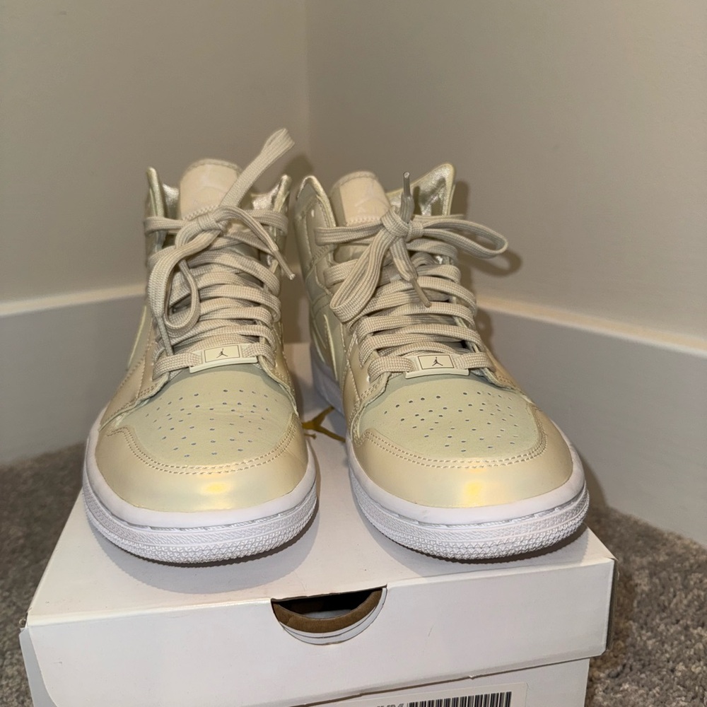 Jordan Cream High-Top Sneakers